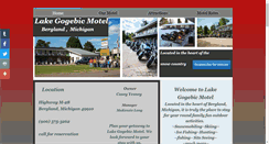 Desktop Screenshot of lakegogebicmotel.com
