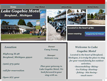 Tablet Screenshot of lakegogebicmotel.com
